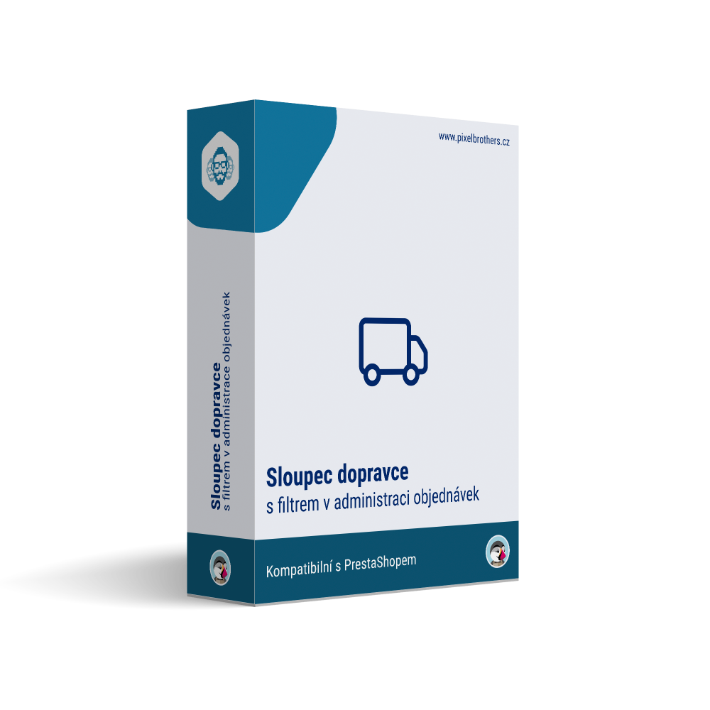 Sloupec dopravce v&nbsp;administraci objednávek